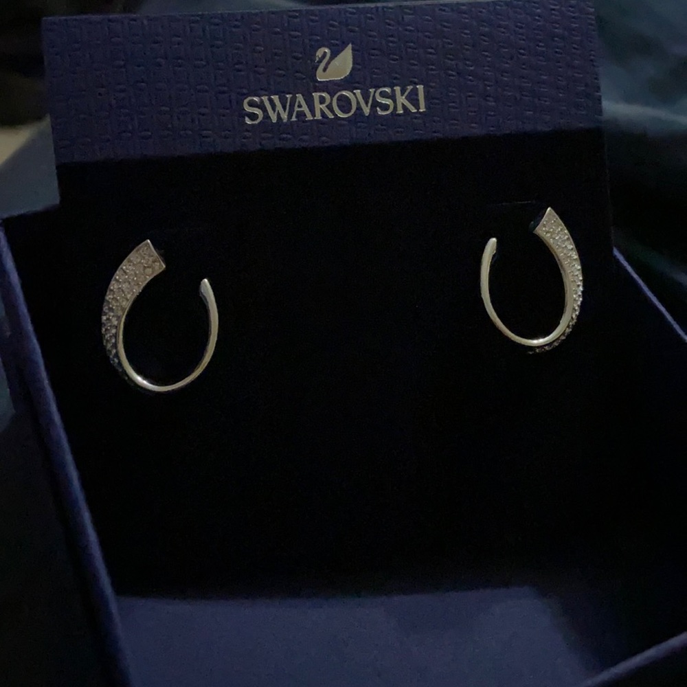 Swarovski Silver Earrings